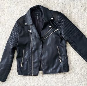 Unisex faux leather jacket